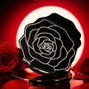 Three-dimensional decorative item with black rose pattern Specification image
